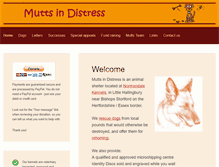Tablet Screenshot of mutts-in-distress.org.uk